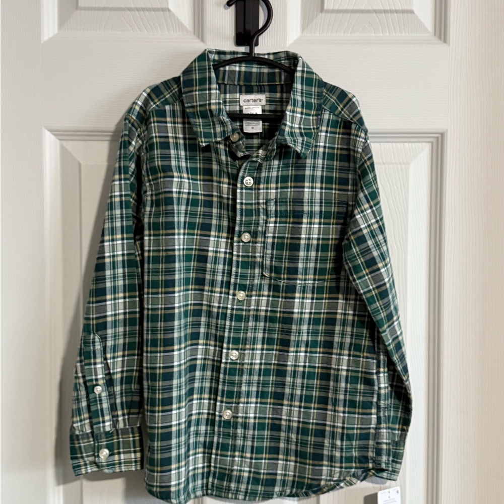 Carter's Green Plaid Boy’s Shirt
